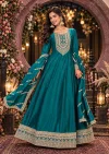 Reenkal By Aurraa Premium Silk Embroidery Gown With Dupatta 